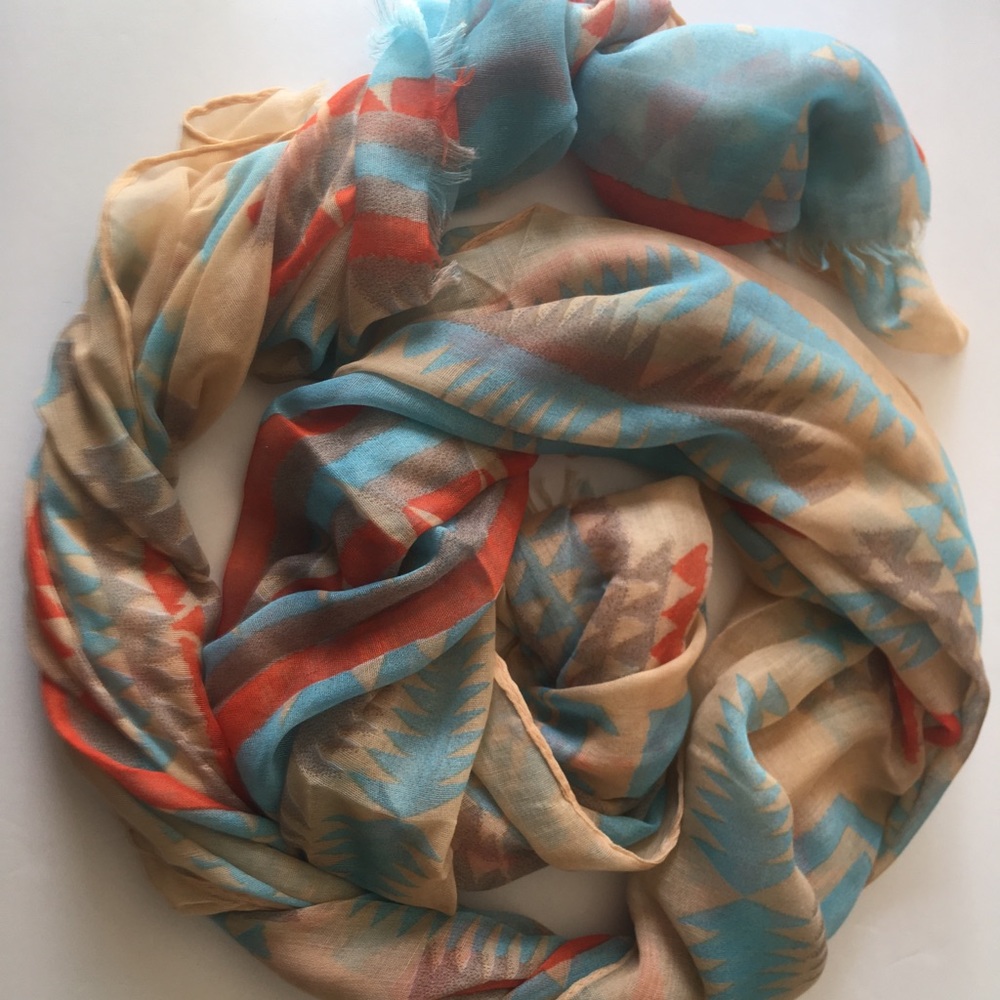 New Chiffon Print Scarf